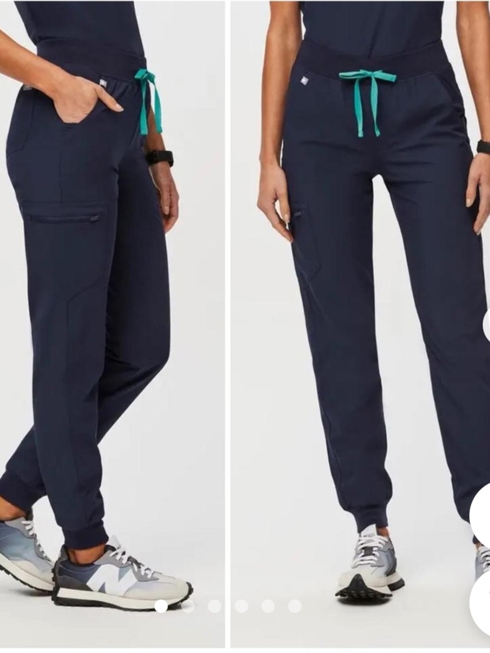 FIGS Zamora Jogger Scrub Pants Navy Blue FIGS Technical Collection Size Small